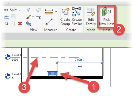 revit pick new host